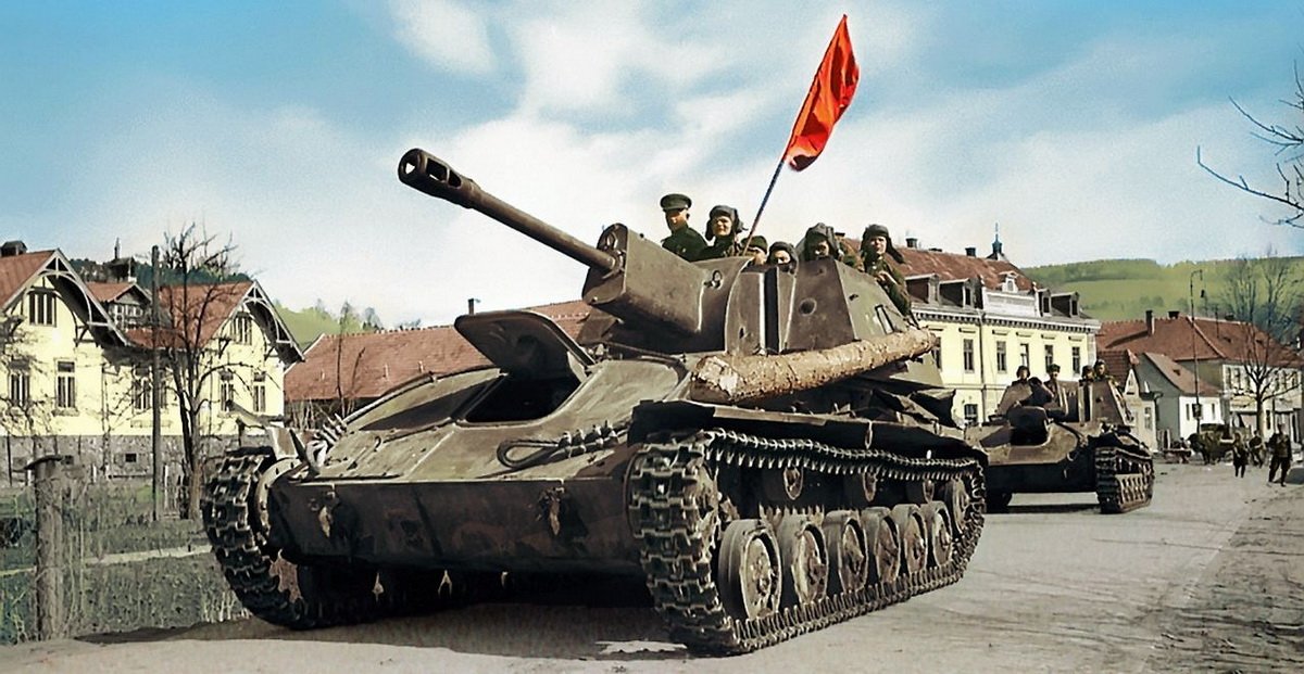 Советские танки в Австрии, г. Вена